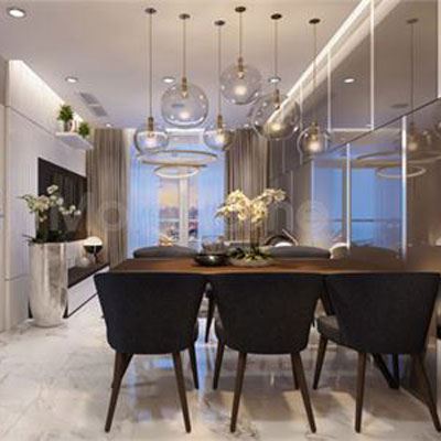 Mẫu bàn ăn tại Vinhomes Central Park hiện đại