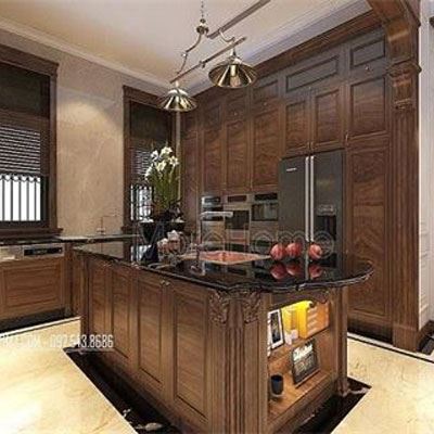 Đá nhân tạo hài hòa trong nội thất biệt thự Vinhomes