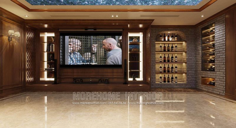 Tủ rượu cho tầng hầm biệt thự