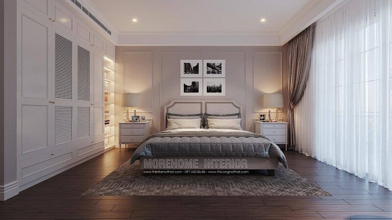Mẫu thiết kế nội thất phòng ngủ vợ chồng đẹp