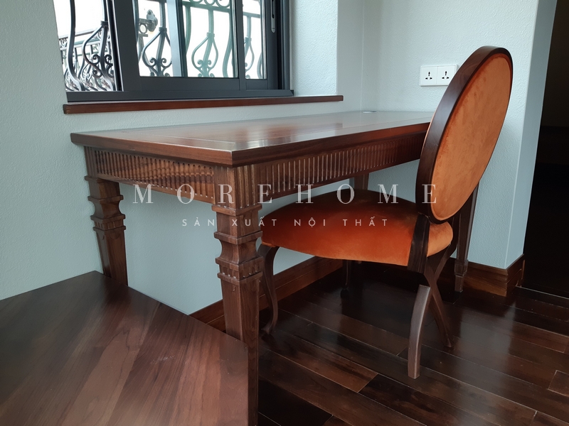 Ghế gỗ tự nhiên có đệm tựa thoải mái, tiện nghi trong quá trình sử dụng, thẩm mỹ cao