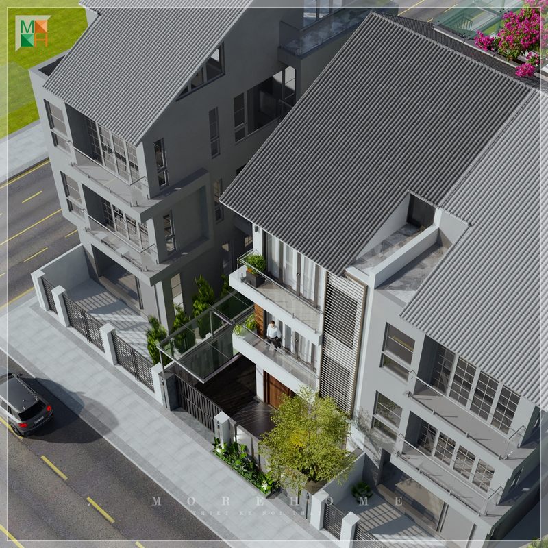 trang trí ngoại thất nhà phố, biệt thự mang lại vẻ đẹp bề ngoài hoành tráng lộng lẫy, với những ưu điểm thể hiện sự khỏe khoắn, mạnh mẽ nhờ các đường nét gờ và phào chì