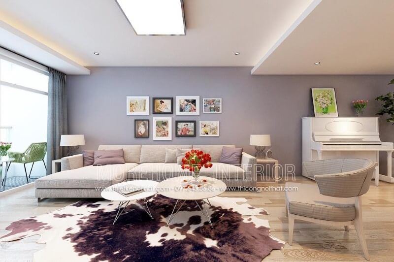 Bàn trà MH-HD015 gỗ công nghiệp trang trí phòng khách chung cư sắc sảo