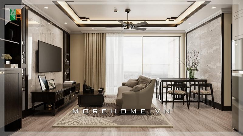 Thiết kế nội thất chung cư phong cách hiện đại, ấn tượng cho không gian sống thoải mái của bạn